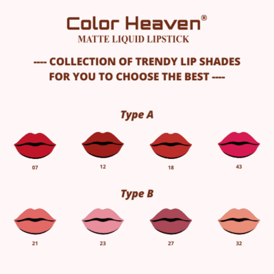 COLOR HEAVEN LIQUID LIPSTICK- 4 IN 1 PACK